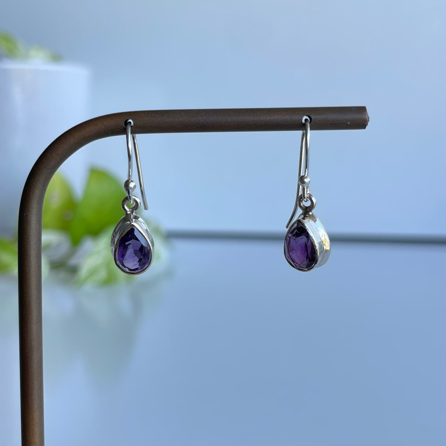 Amethyst Teardrop Earrings