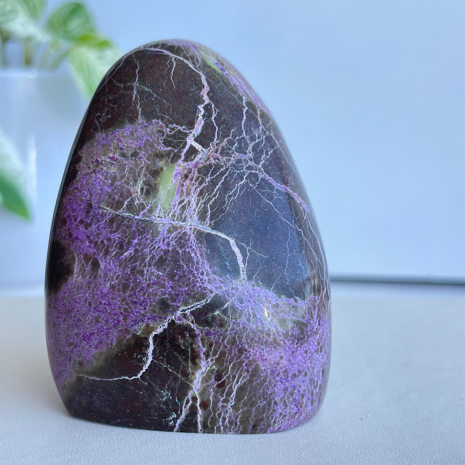 Stichtite In Serpentine ( Atlantisite ) Freeform 7cm
