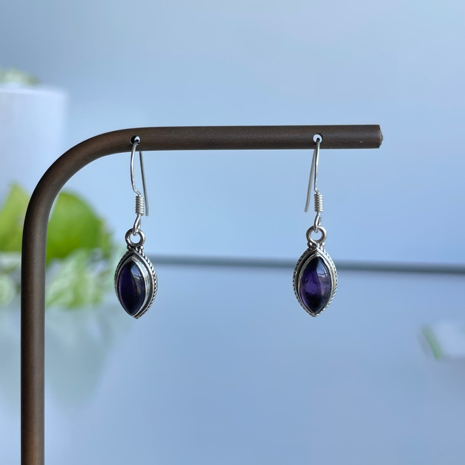 Amethyst Marquise Earrings
