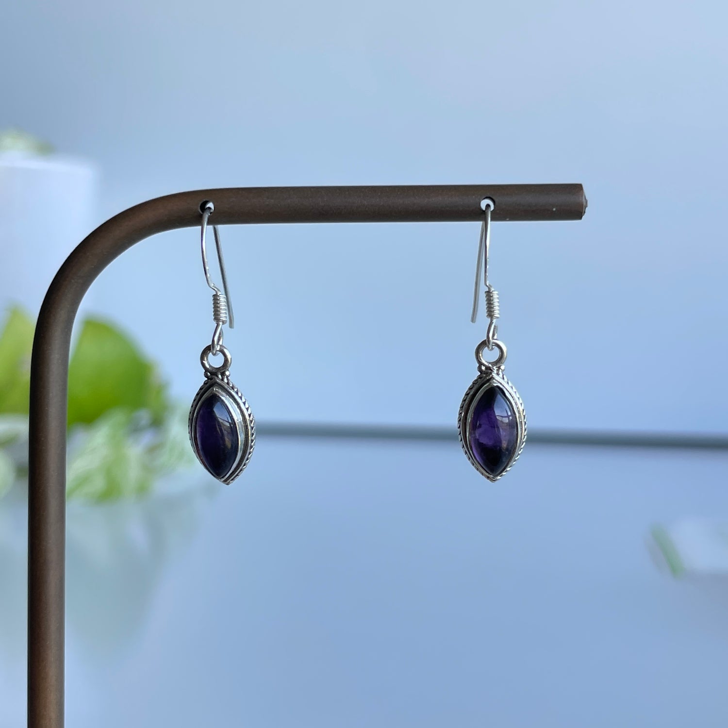 Amethyst Marquise Earrings
