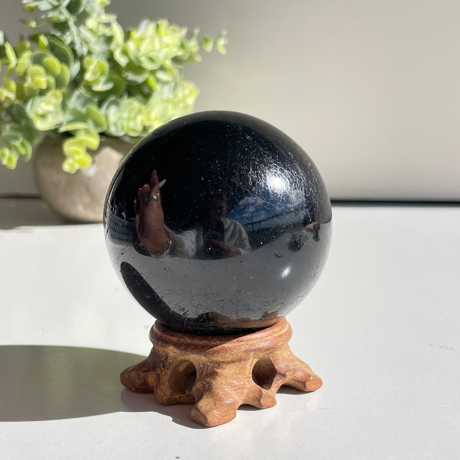 Black Tourmaline Sphere 6.8cm