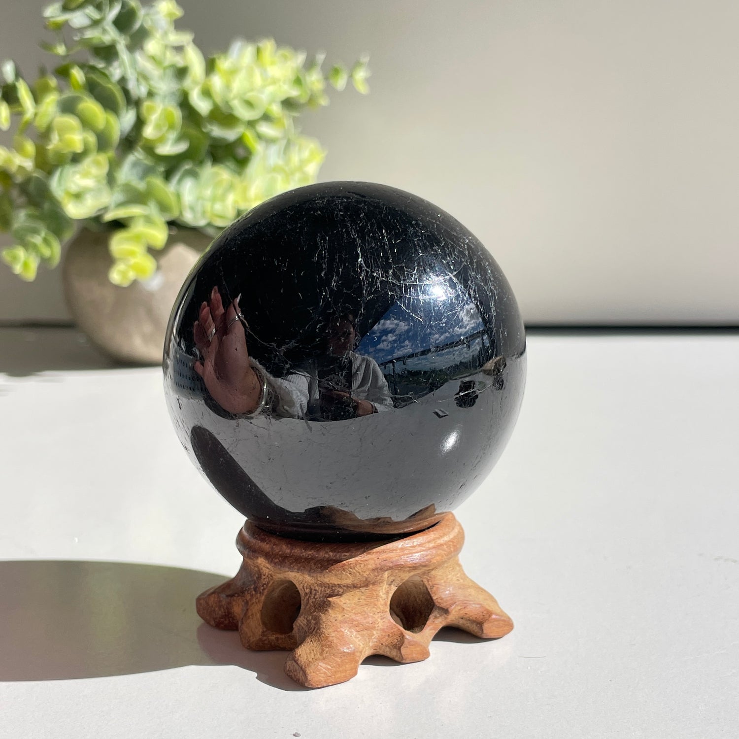 Black Tourmaline Sphere 6.8cm