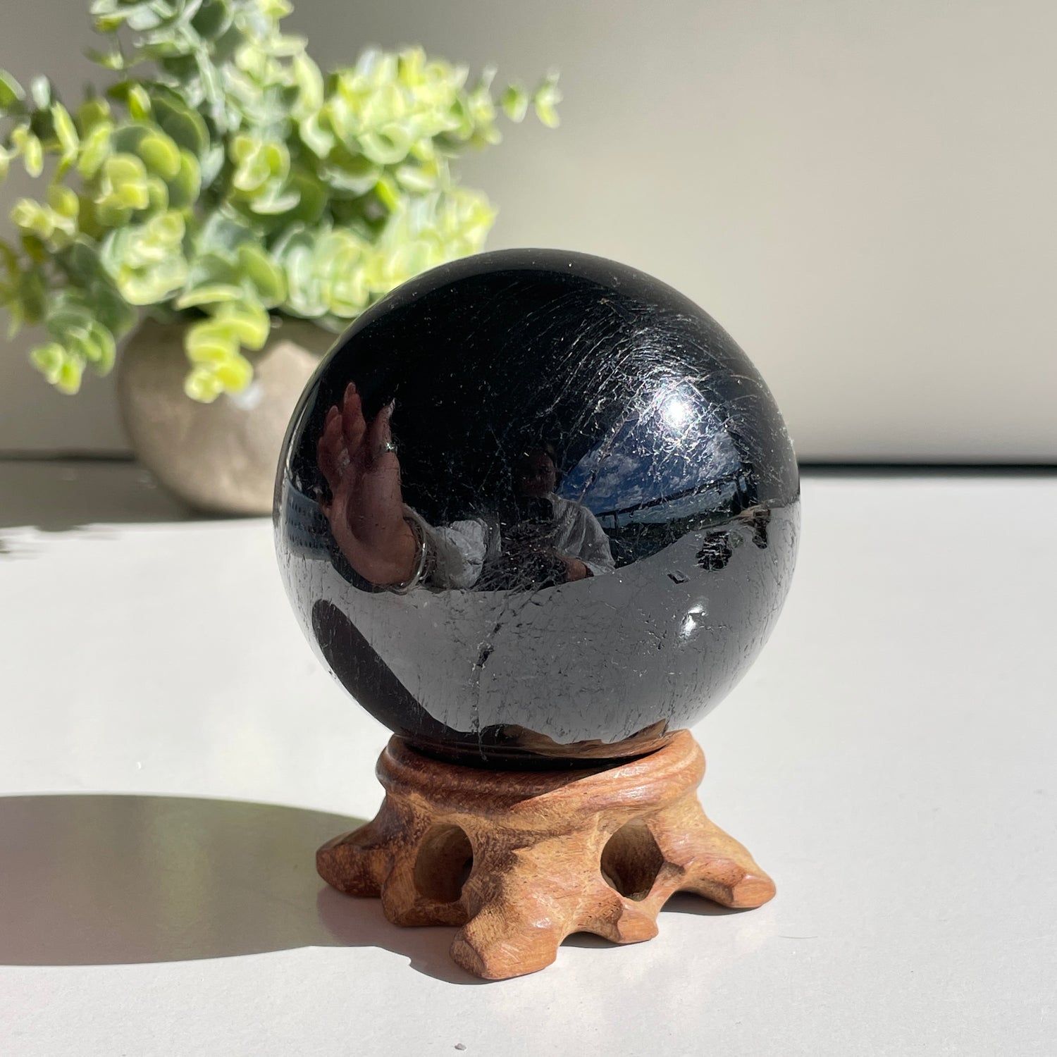 Black Tourmaline Sphere 6.8cm