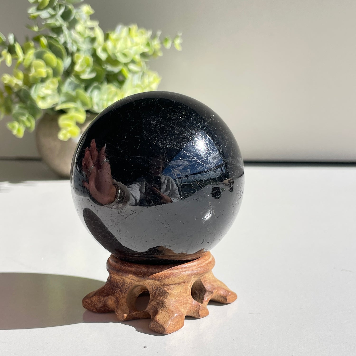 Black Tourmaline Sphere 6.8cm