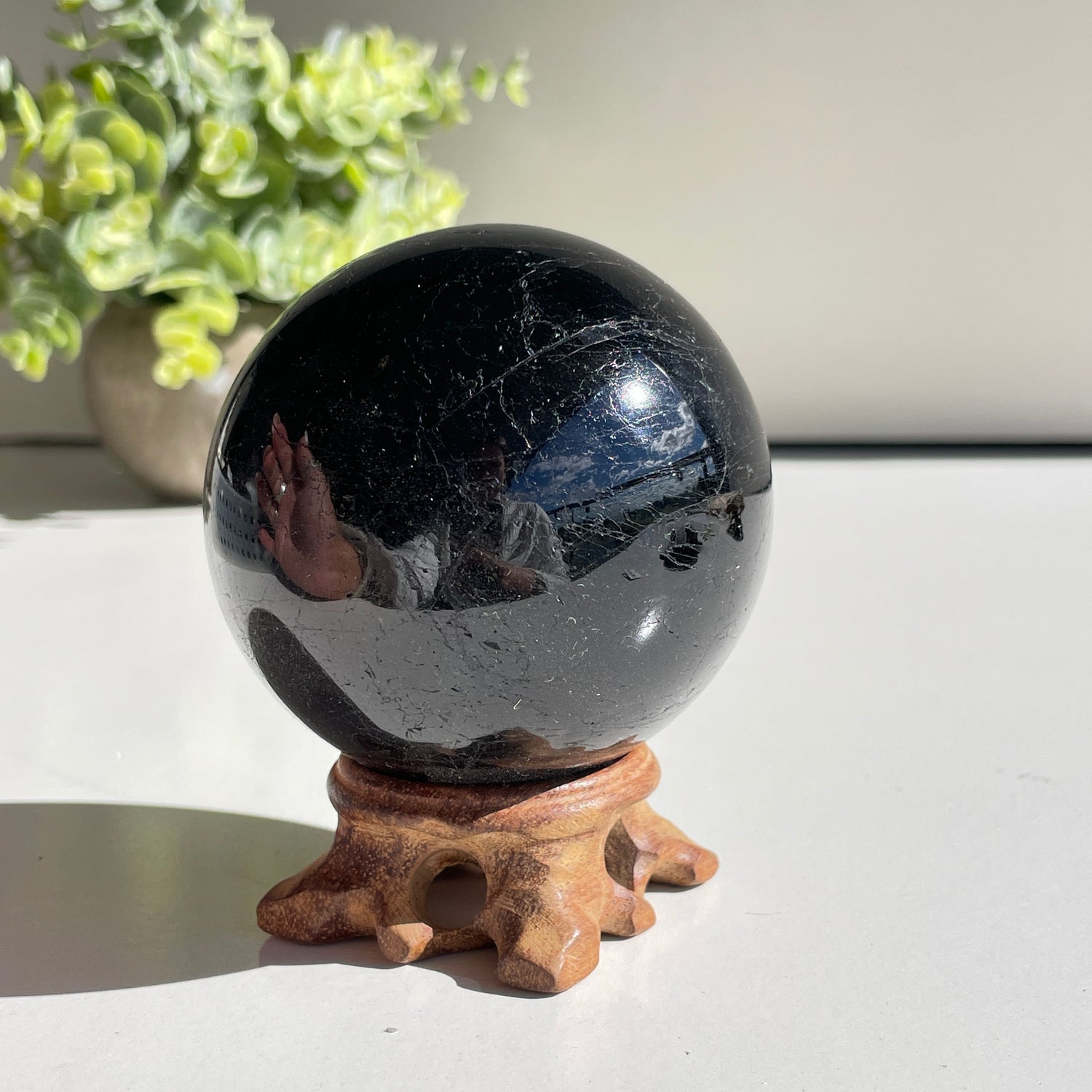 Black Tourmaline Sphere 7.2cm