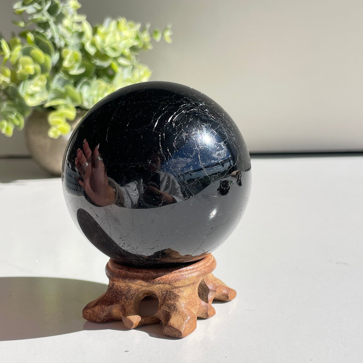 Black Tourmaline Sphere 7.2cm