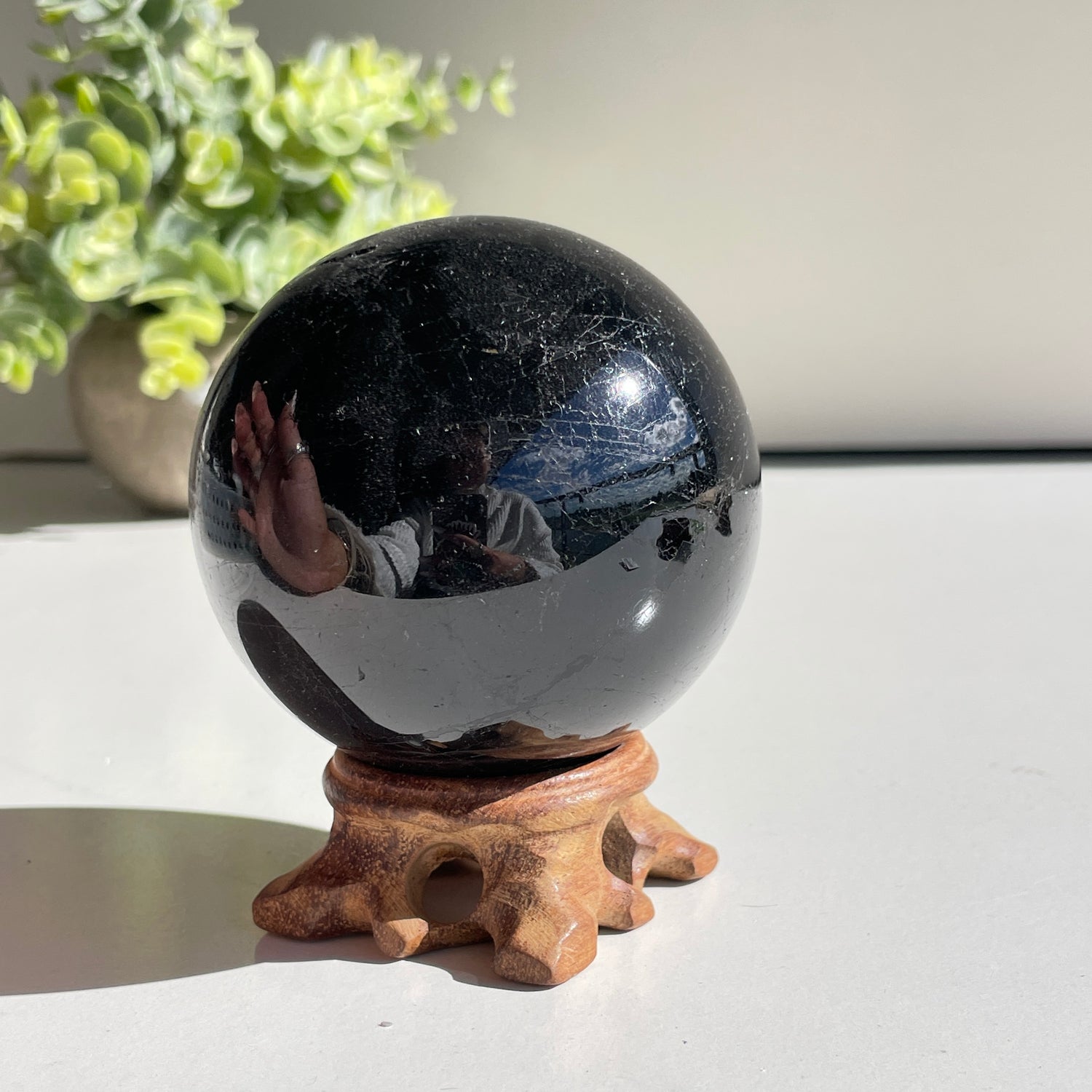 Black Tourmaline Sphere 7.2cm
