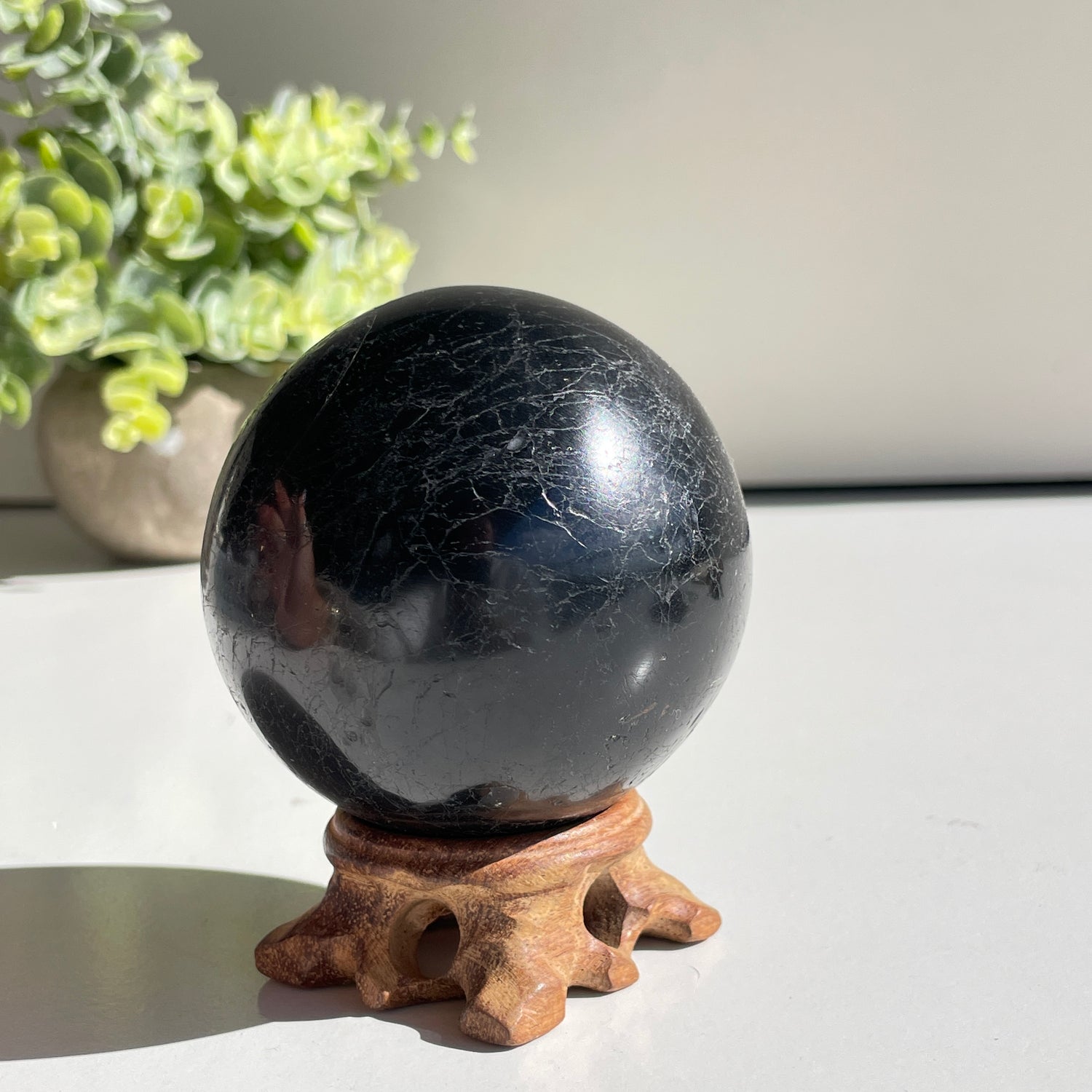 Black Tourmaline Sphere 7.2cm
