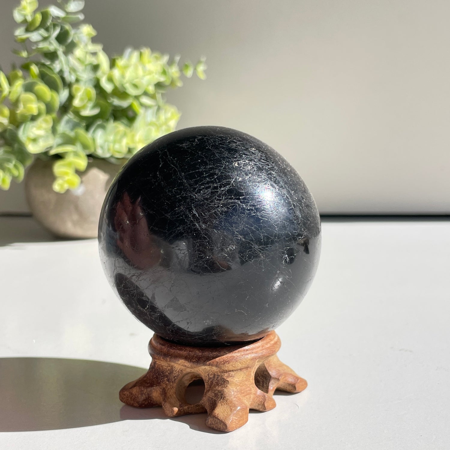 Black Tourmaline Sphere 7.2cm