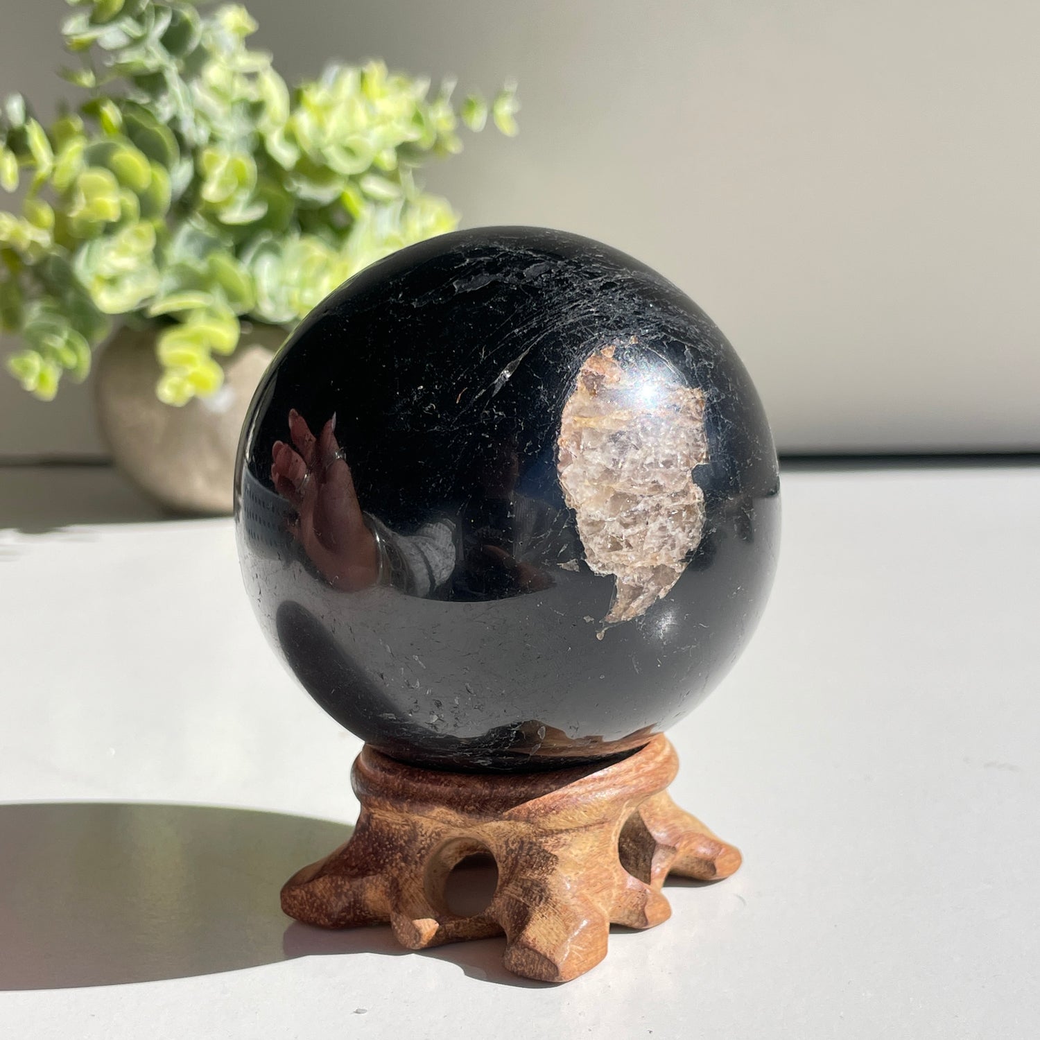 Black Tourmaline Sphere 7.1cm