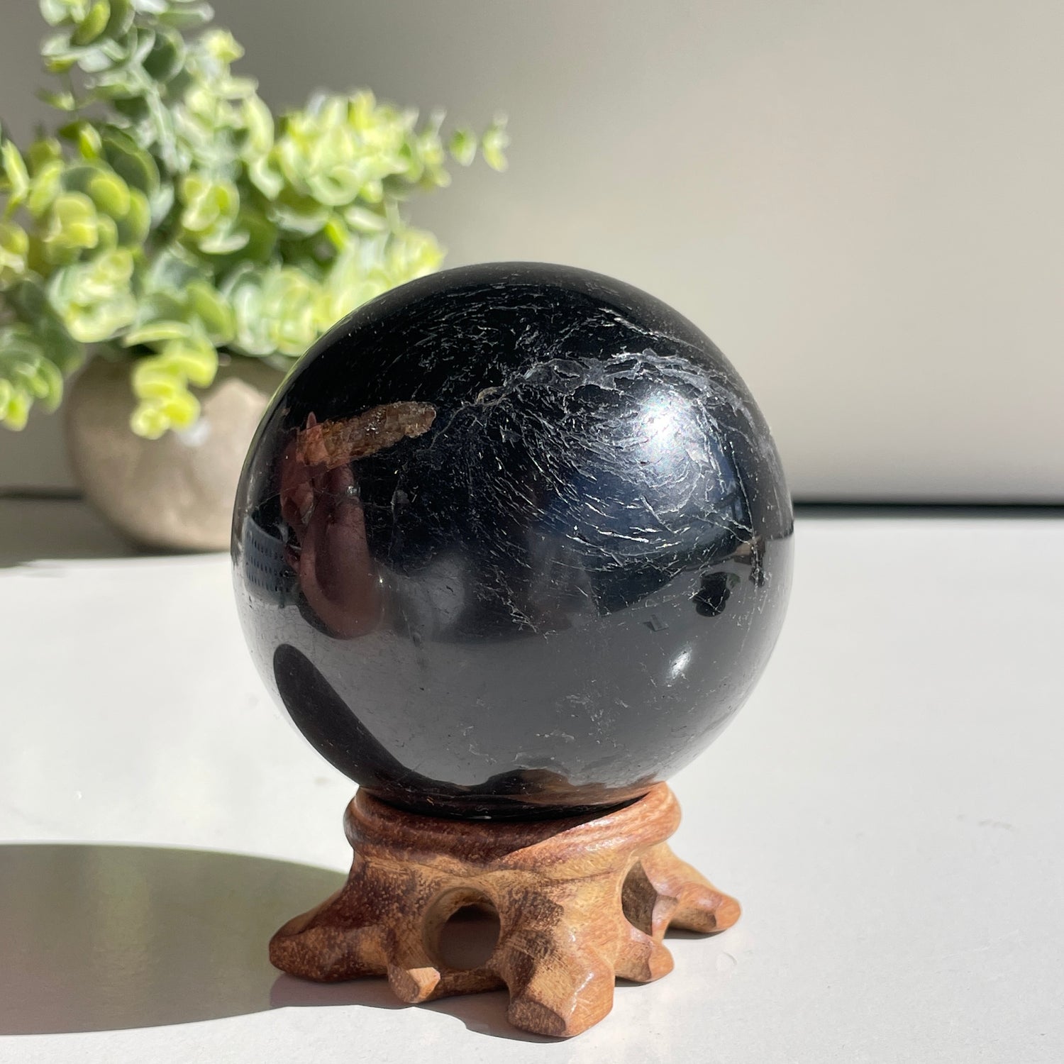 Black Tourmaline Sphere 7.1cm