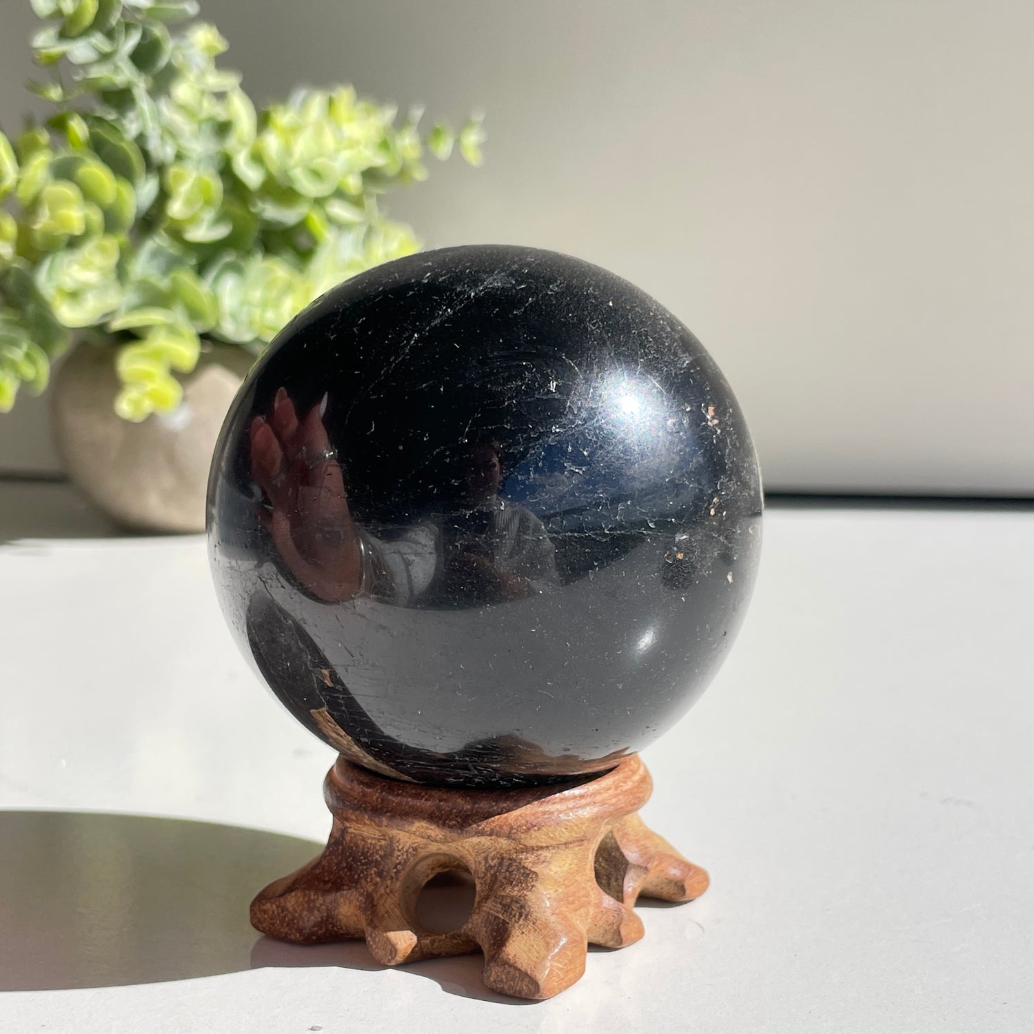 Black Tourmaline Sphere 7.1cm