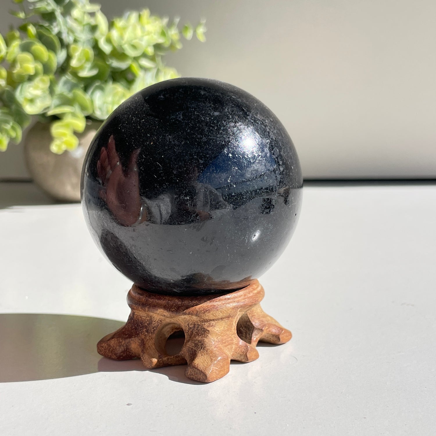 Black Tourmaline Sphere 6.9cm