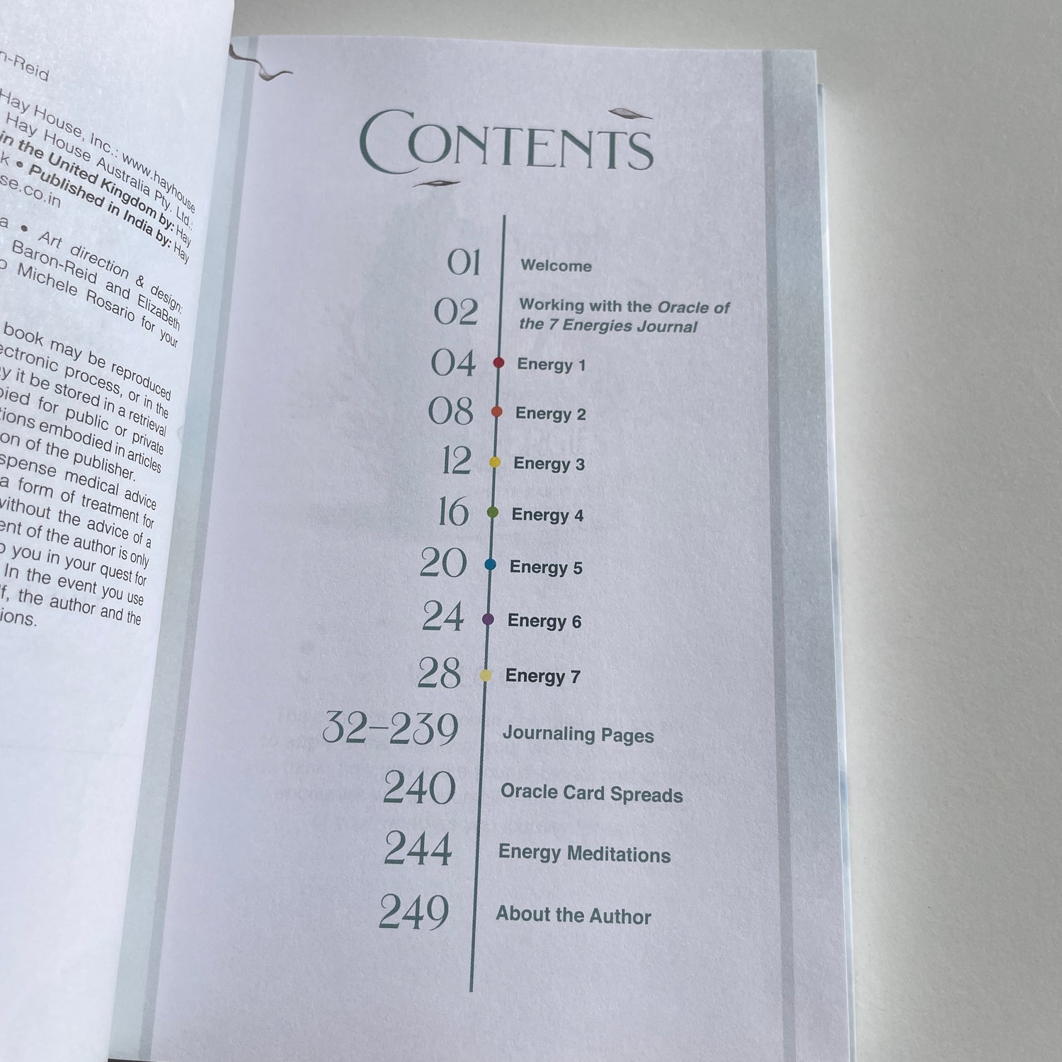 Oracle Of The 7 Energies Collette Baron Reid Journal