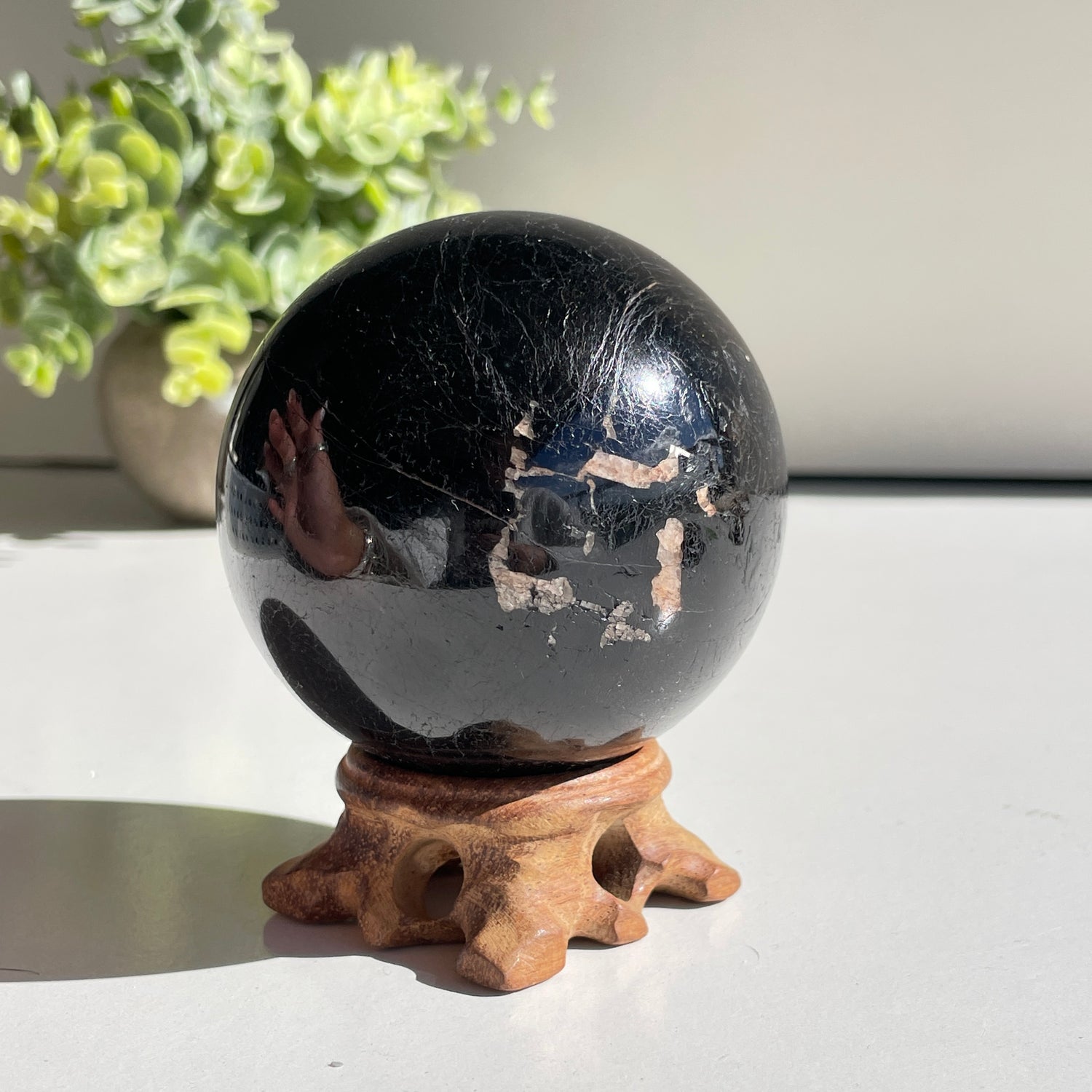 Black Tourmaline Sphere 7.2cm