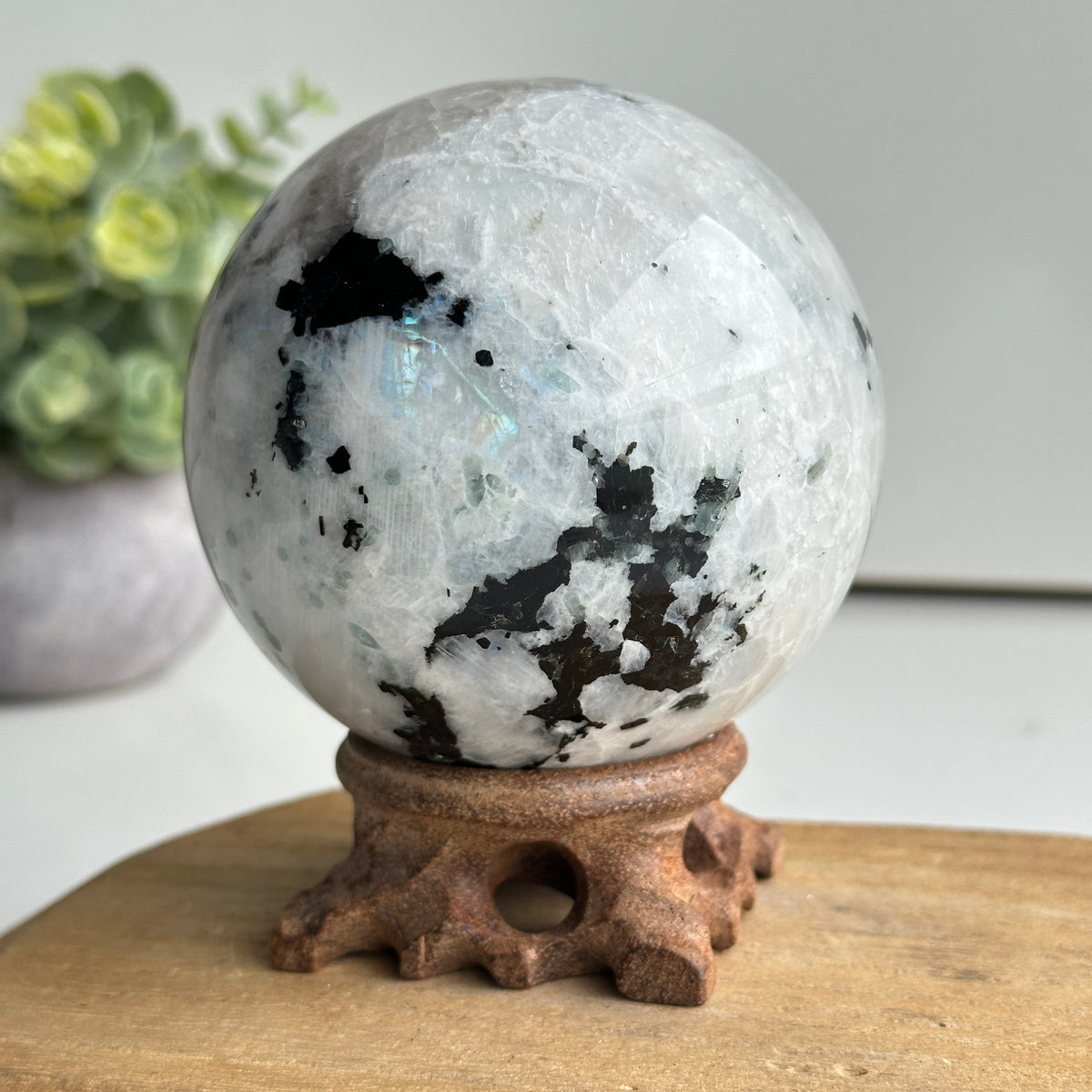 Moonstone Sphere 8.7cm