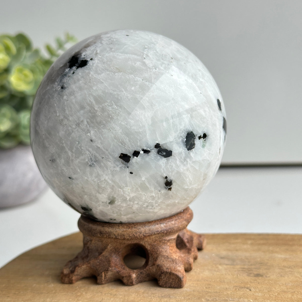 Moonstone Sphere 8.7cm