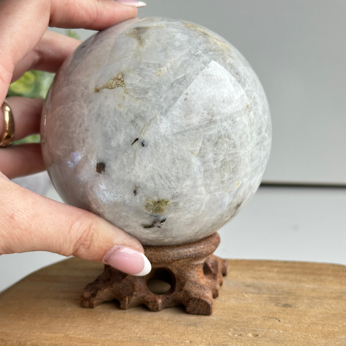 Moonstone Sphere 9.5cm