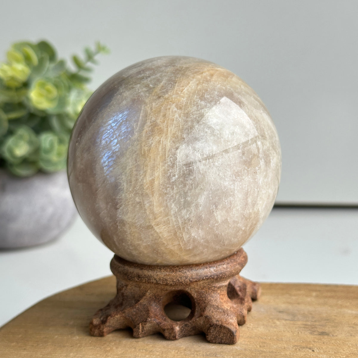 Cream Moonstone Sphere 8cm