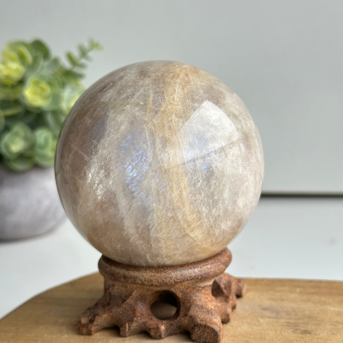 Cream Moonstone Sphere 8cm