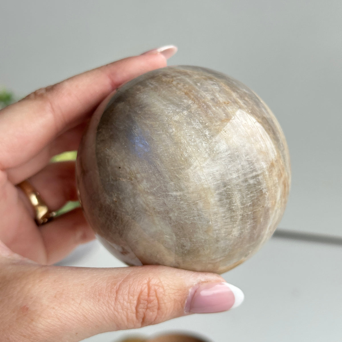 Cream Moonstone Sphere 7.1cm