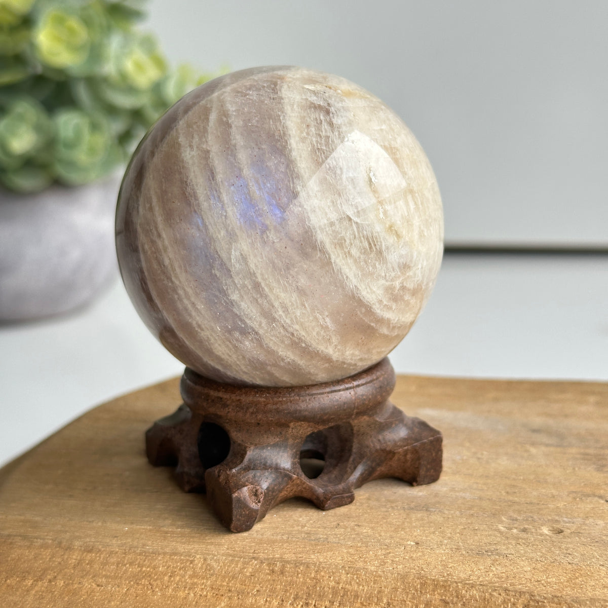 Cream Moonstone Sphere 6.1cm
