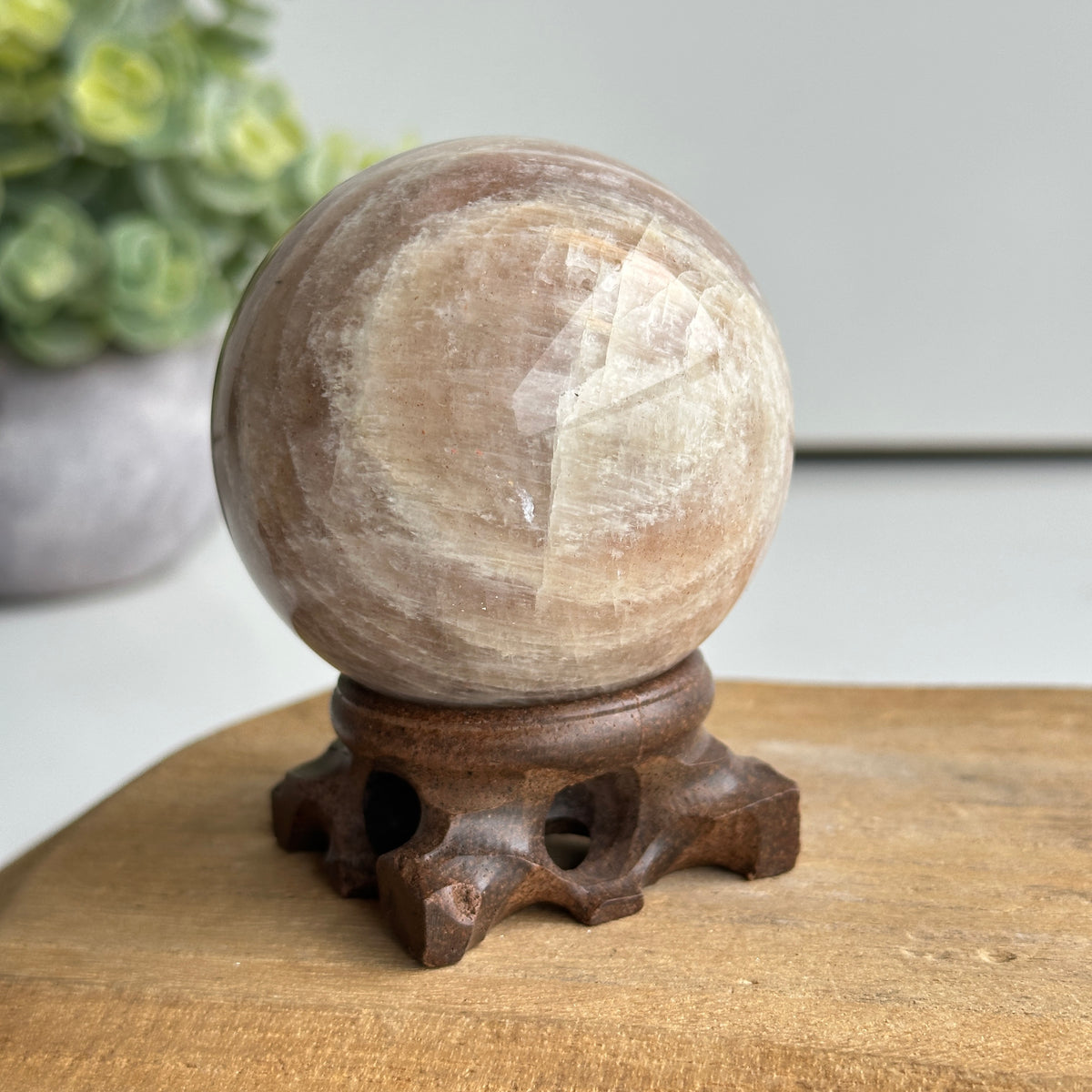 Cream Moonstone Sphere 6.1cm