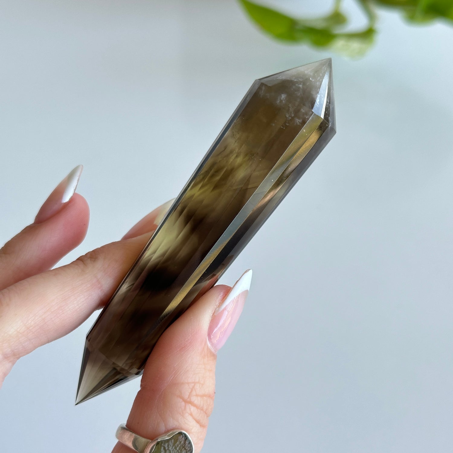 Smoky Citrine Vogel 10cm