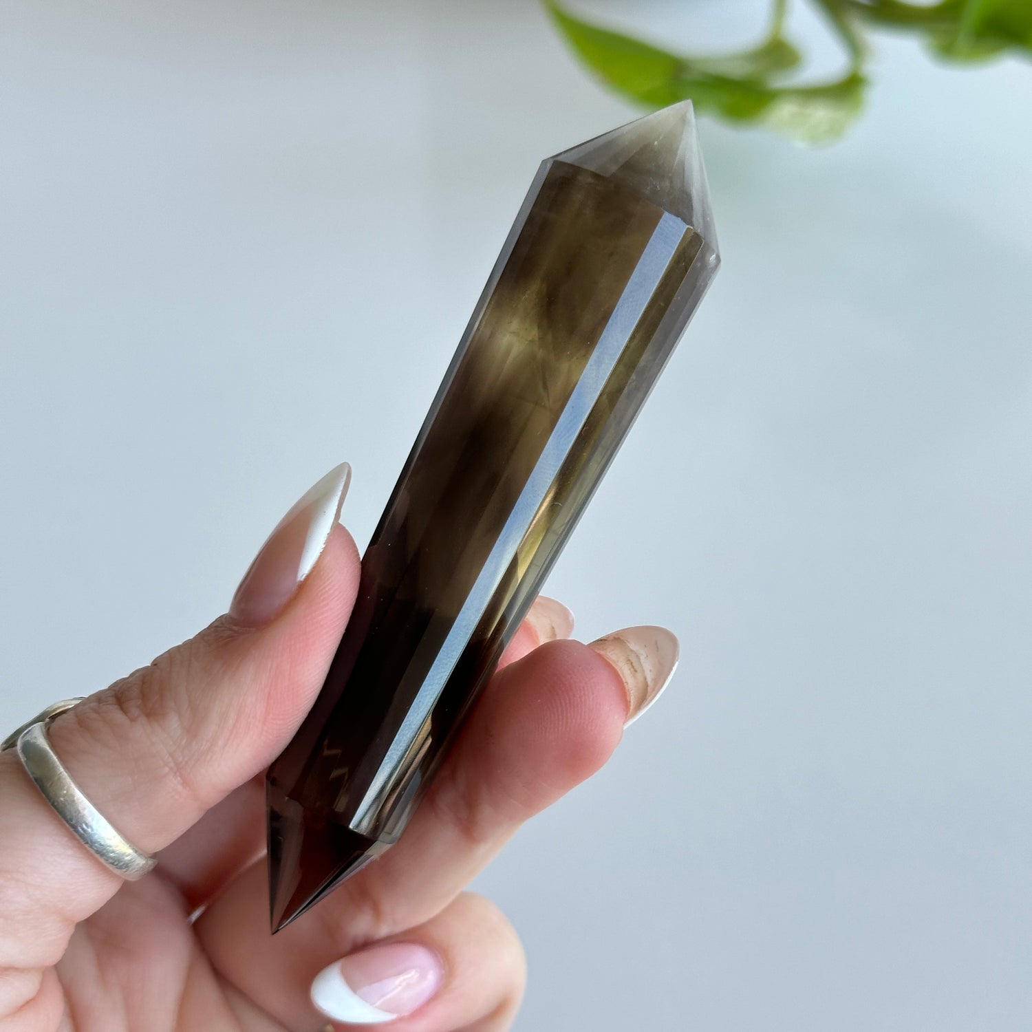 Smoky Citrine Vogel 10cm