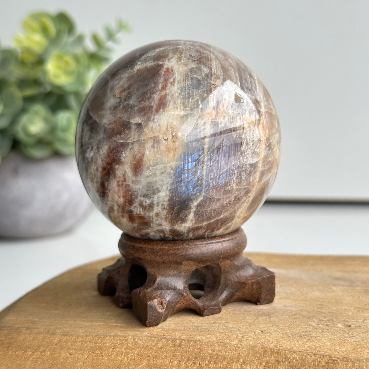 Cream Moonstone Sphere 6.5cm