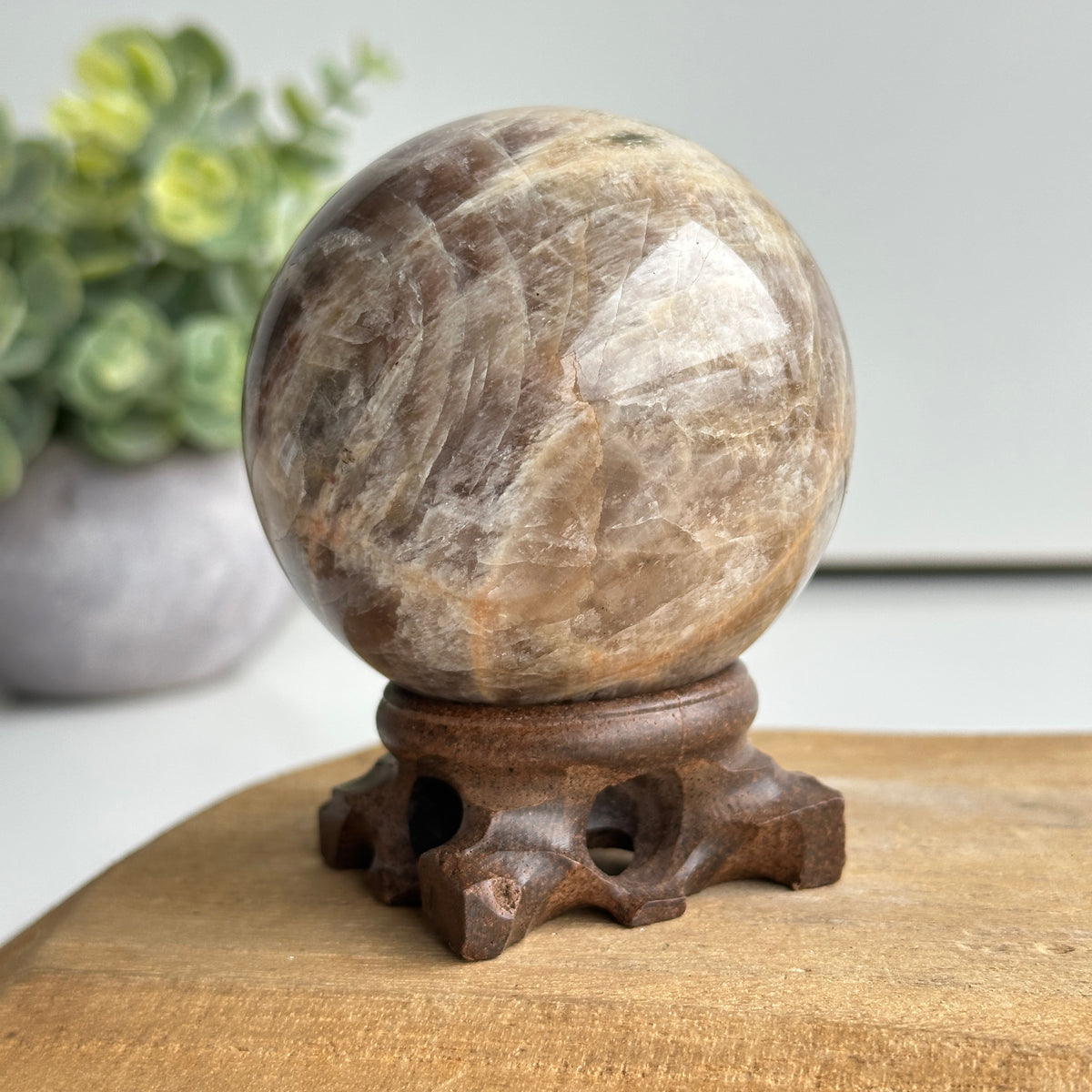 Cream Moonstone Sphere 6.5cm