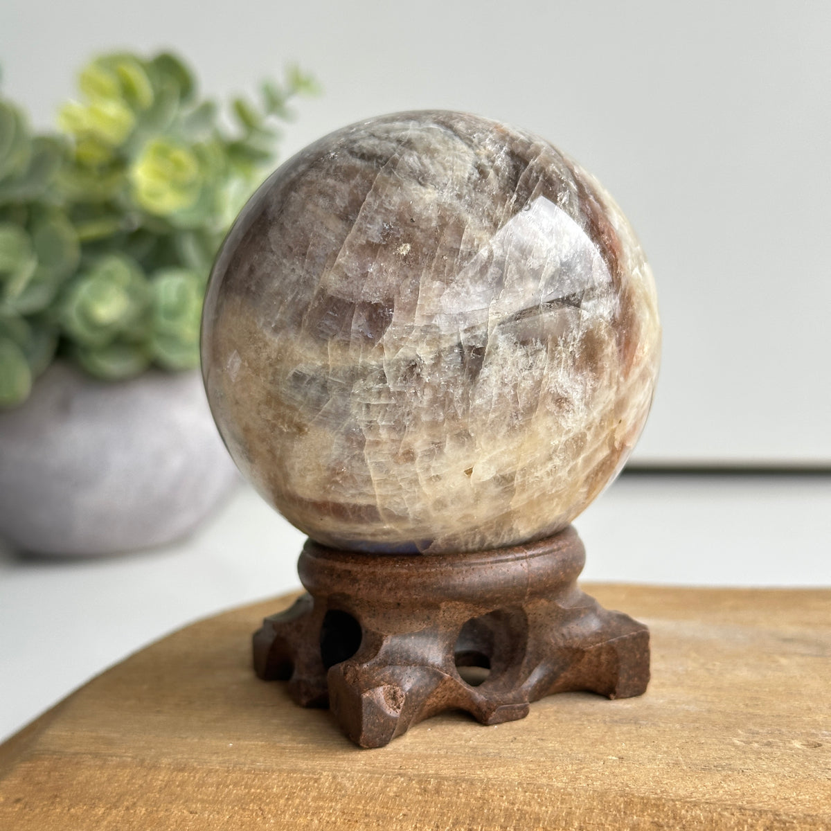Cream Moonstone Sphere 6.5cm