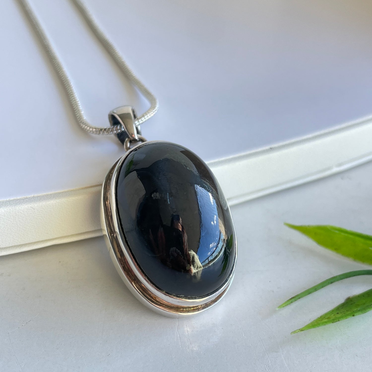 Star Diopside Oval Pendant 001
