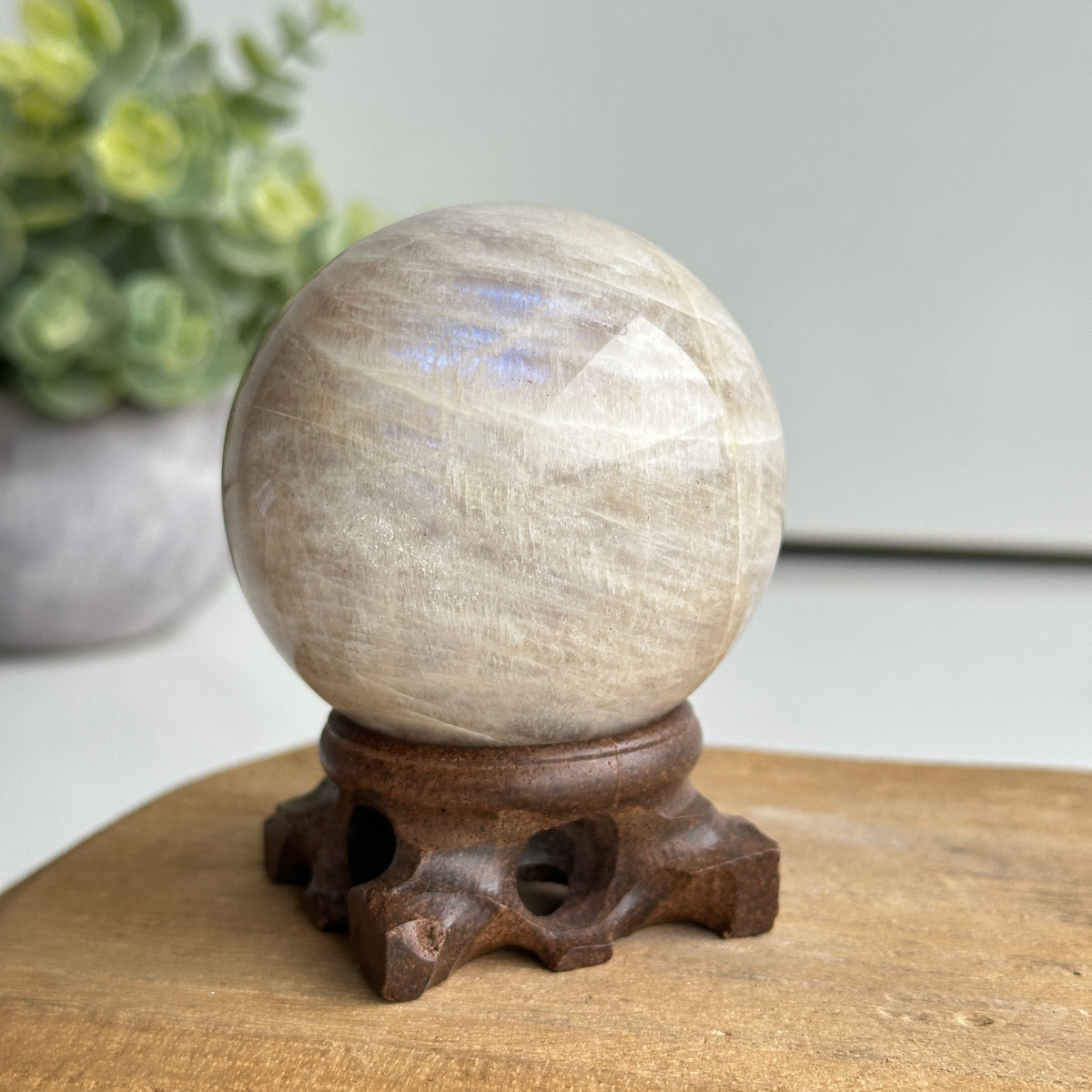 Cream Moonstone Sphere 6cm