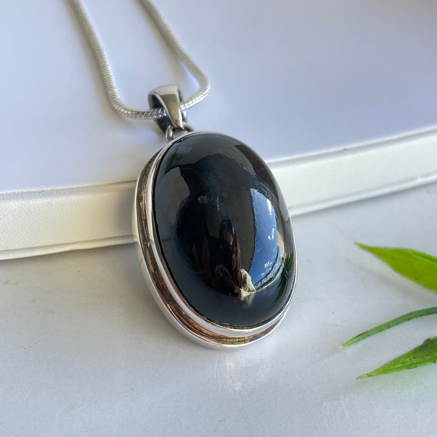Star Diopside Oval Pendant 001