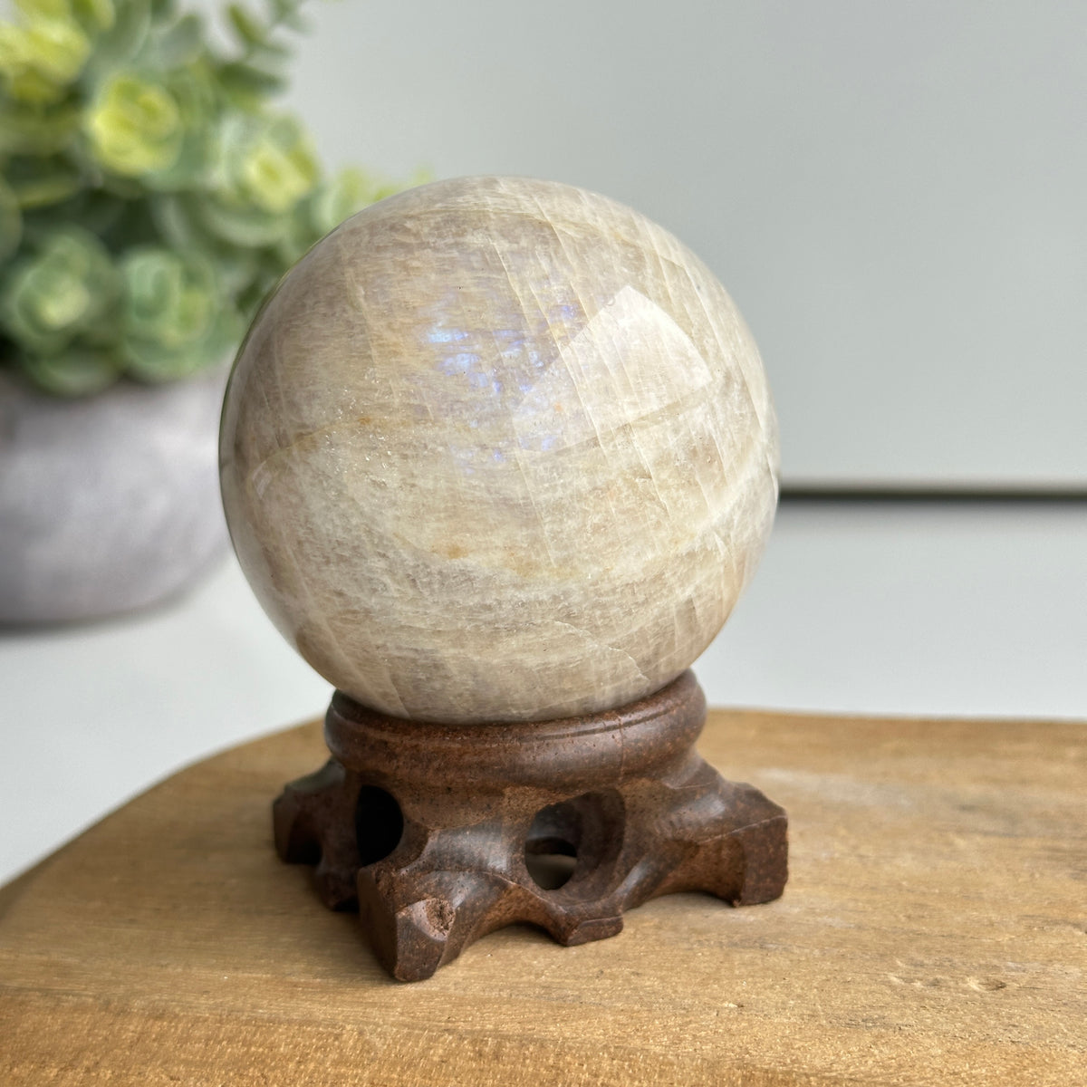 Cream Moonstone Sphere 6cm