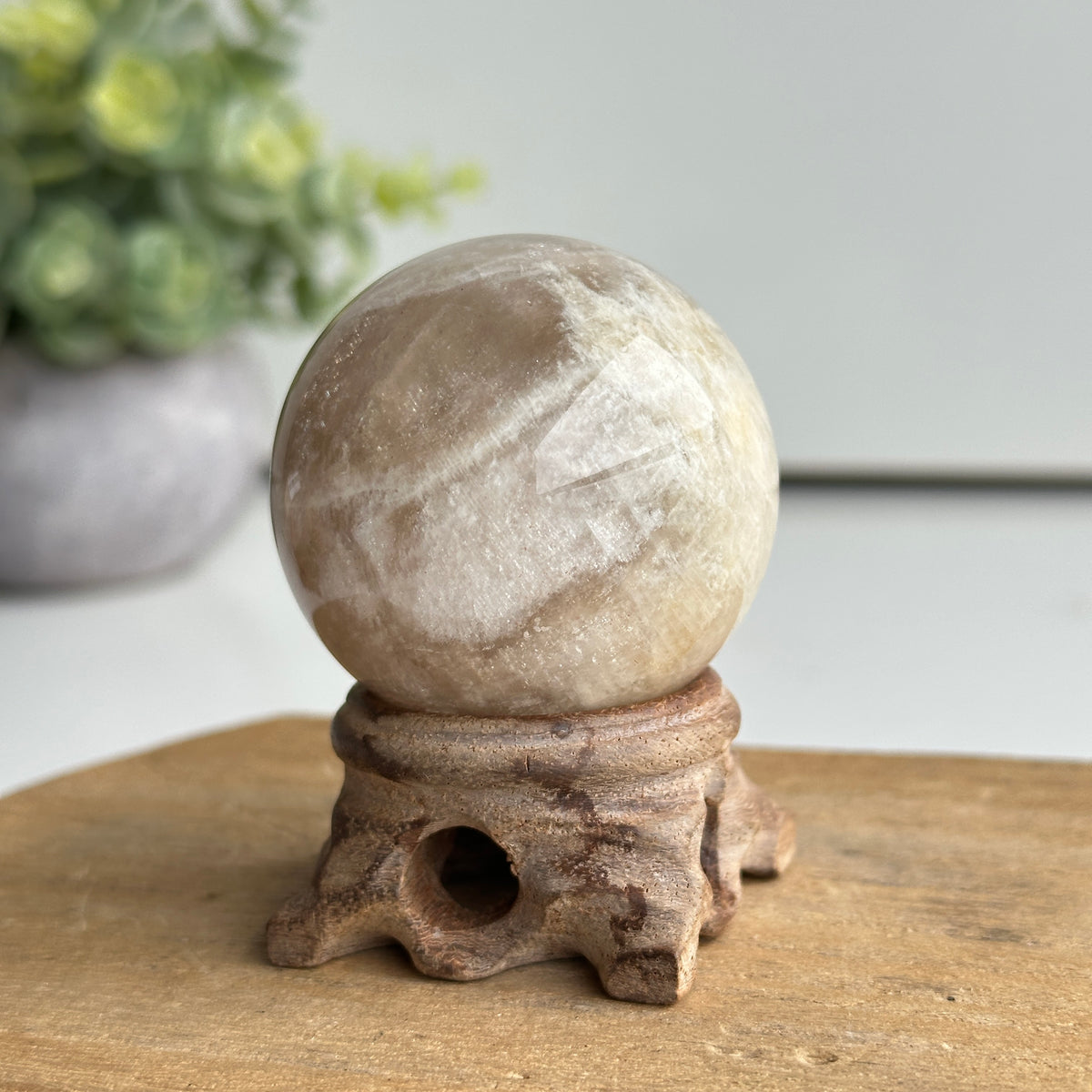 Cream Moonstone Sphere 4.8cm