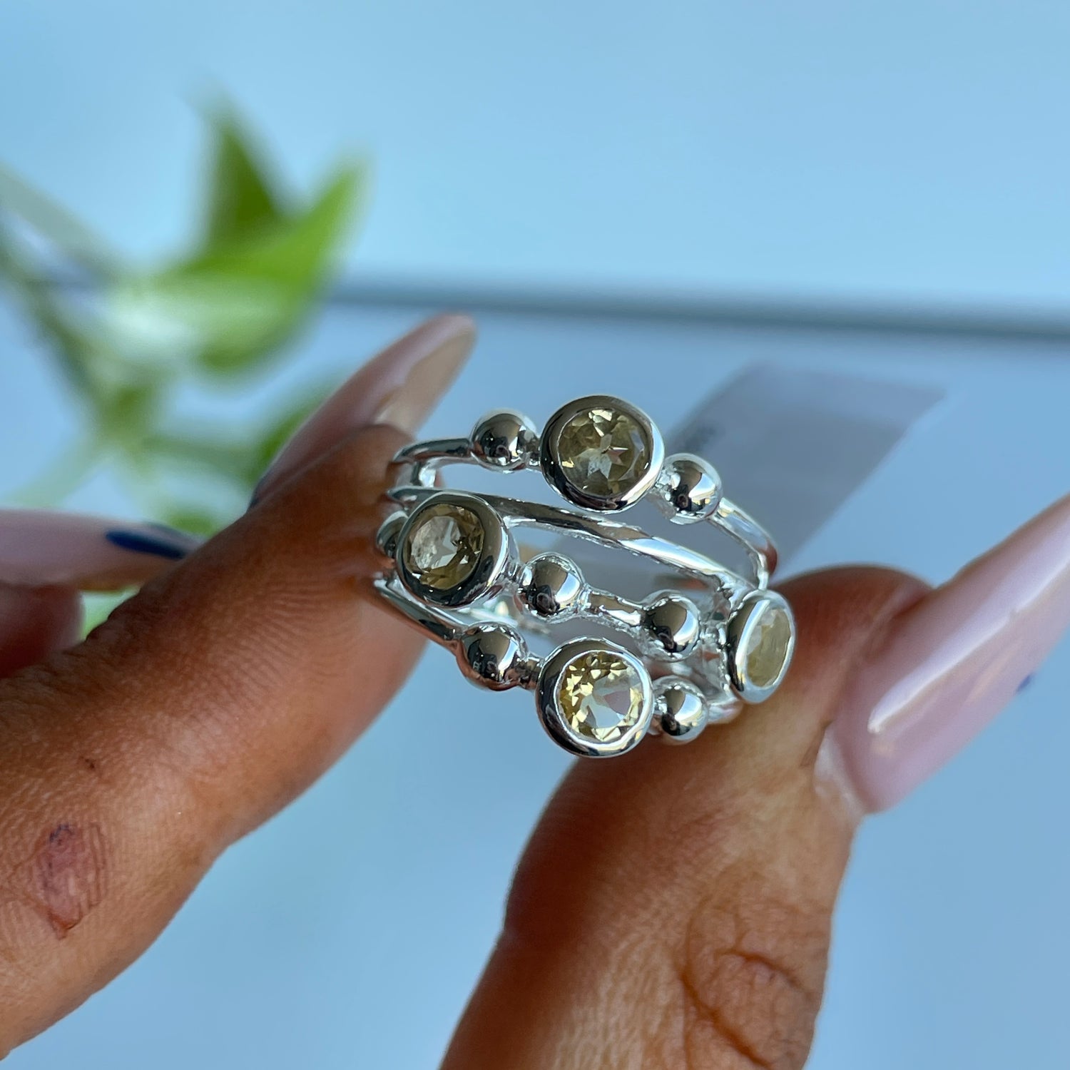 Citrine Multi Stone Ring 3690