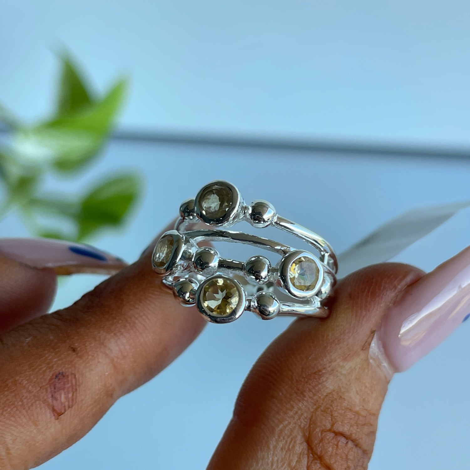 Citrine Multi Stone Ring 3690