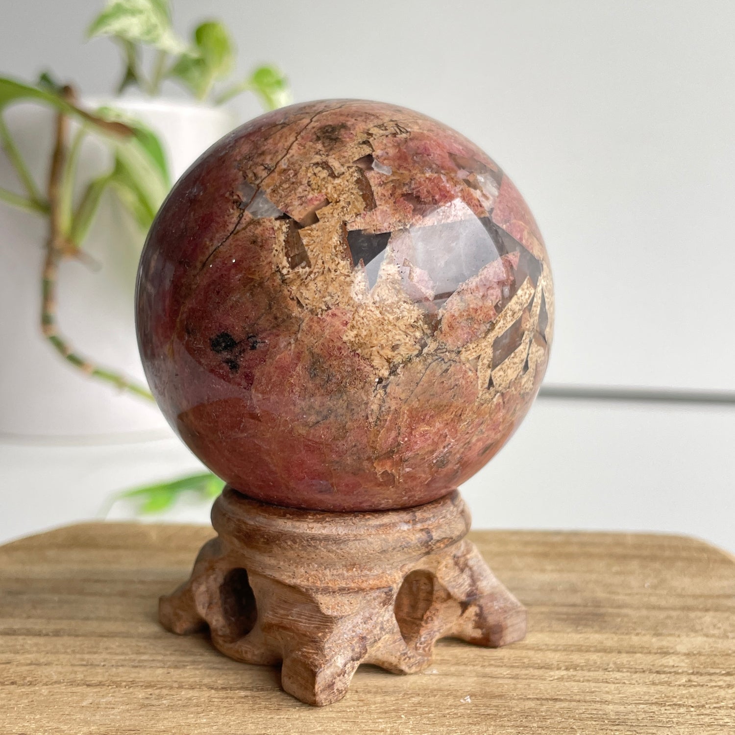 Rhodonite Sphere 6.3cm