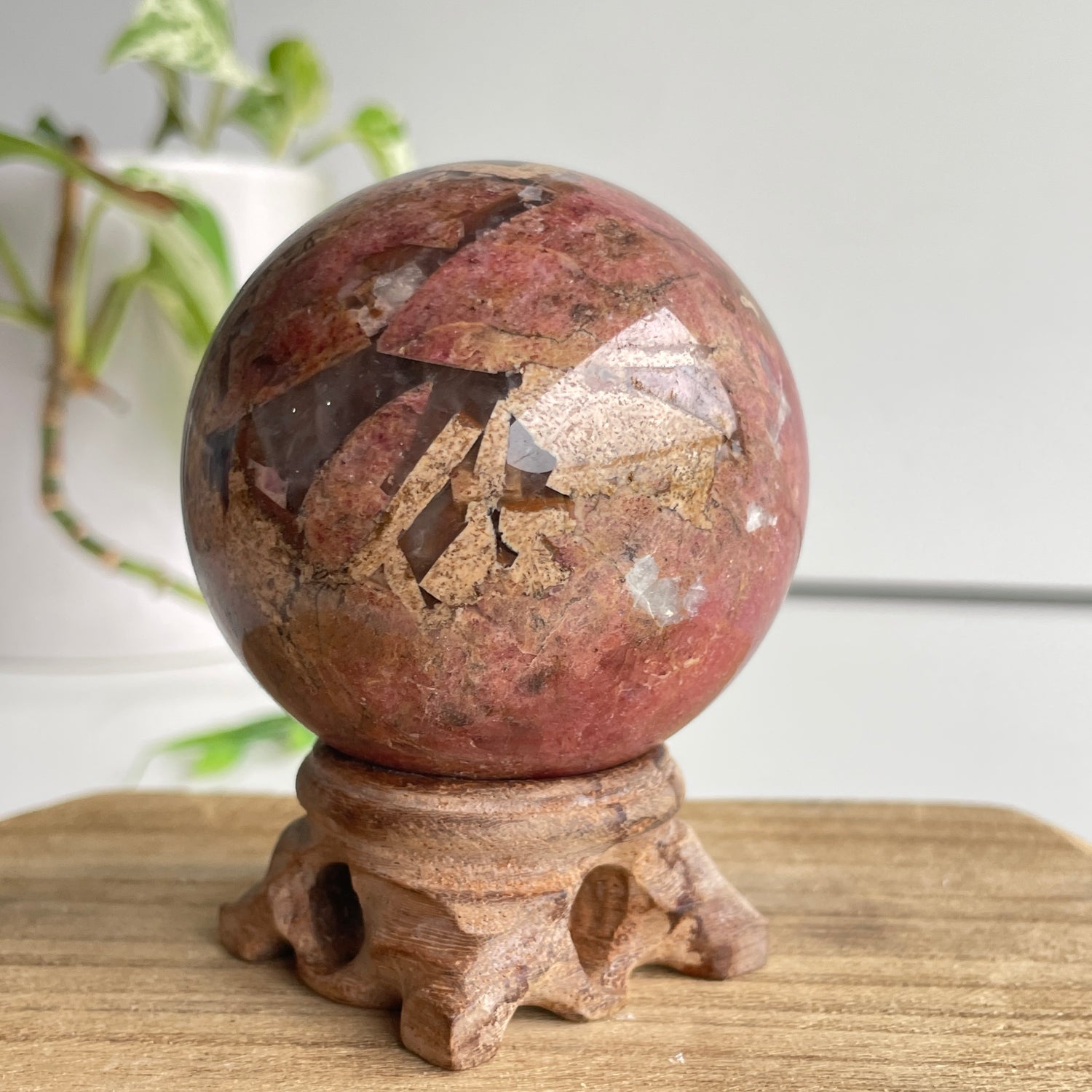 Rhodonite Sphere 6.3cm