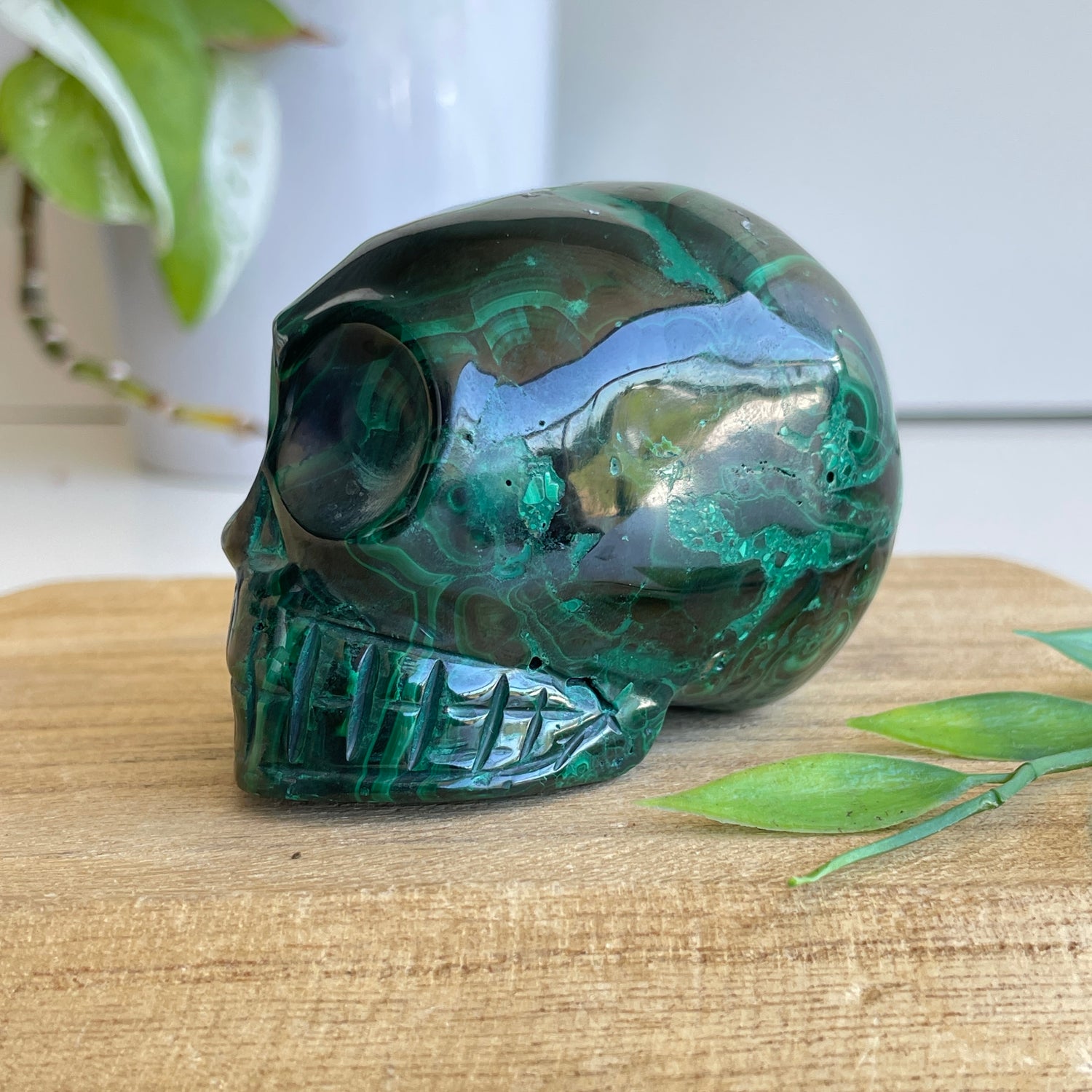 Malachite Skull 2