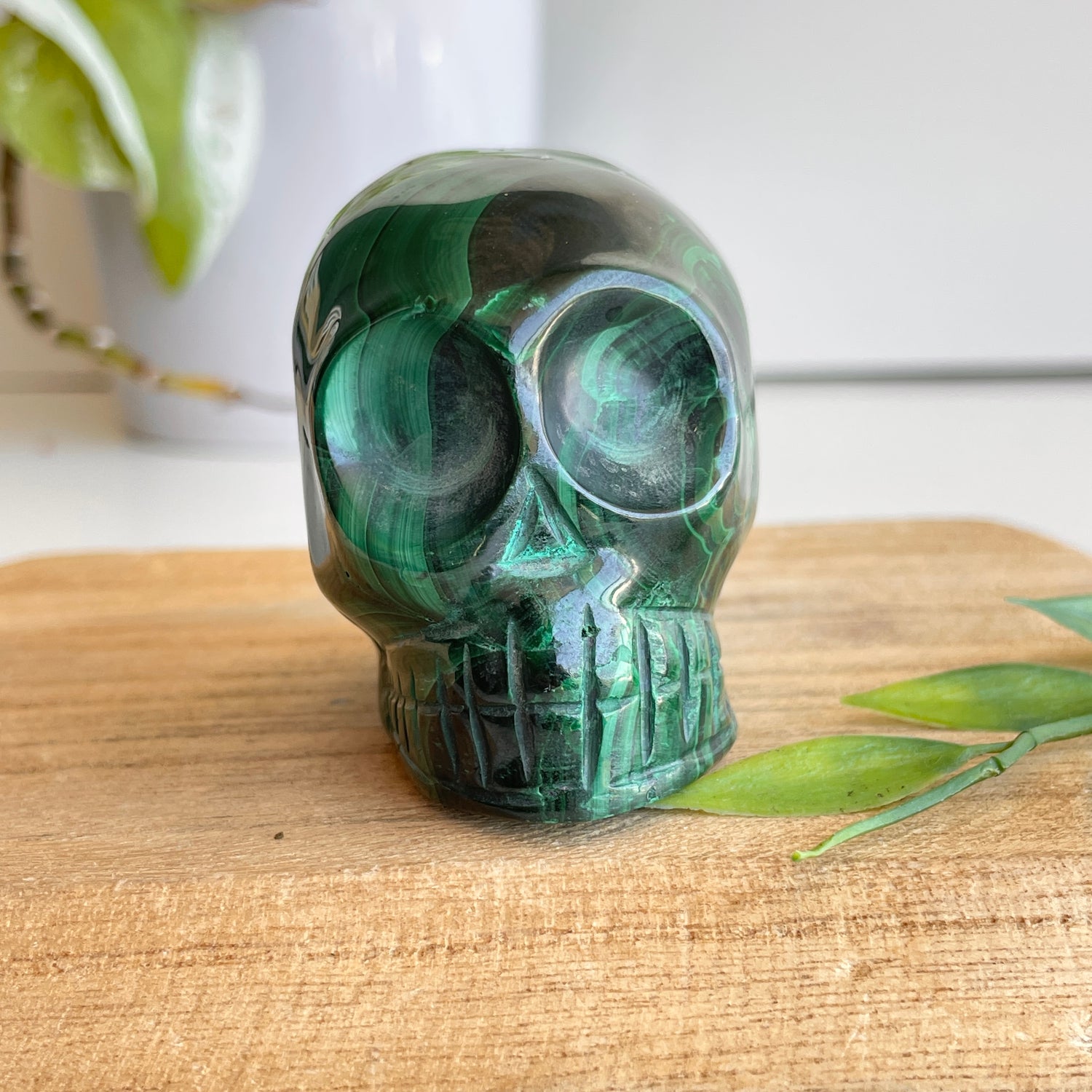 Malachite Skull 2