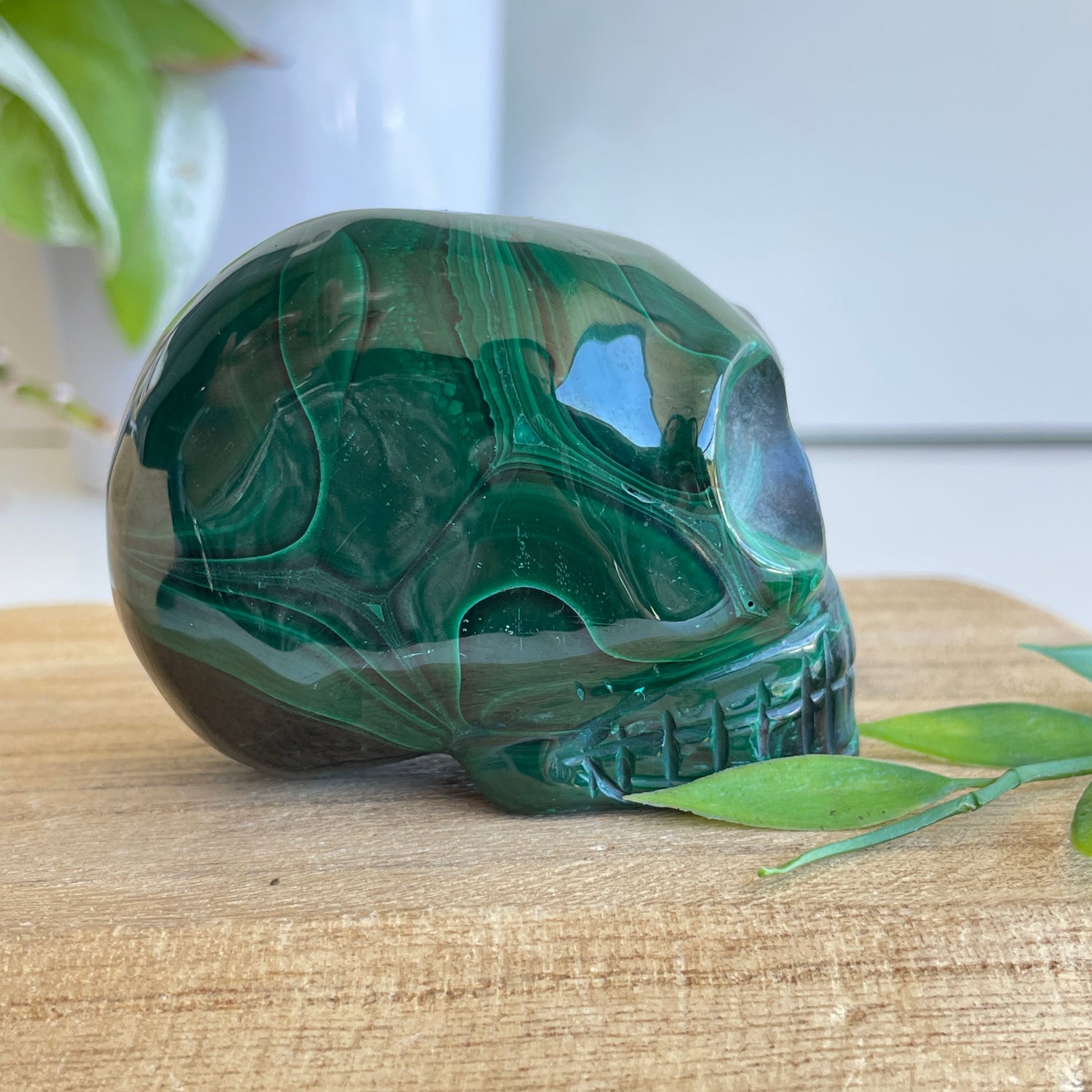 Malachite Skull 2