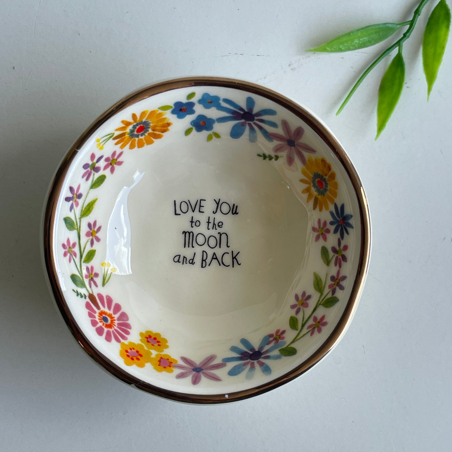 Love You To The Moon And Back Trinket Dish DSH243
