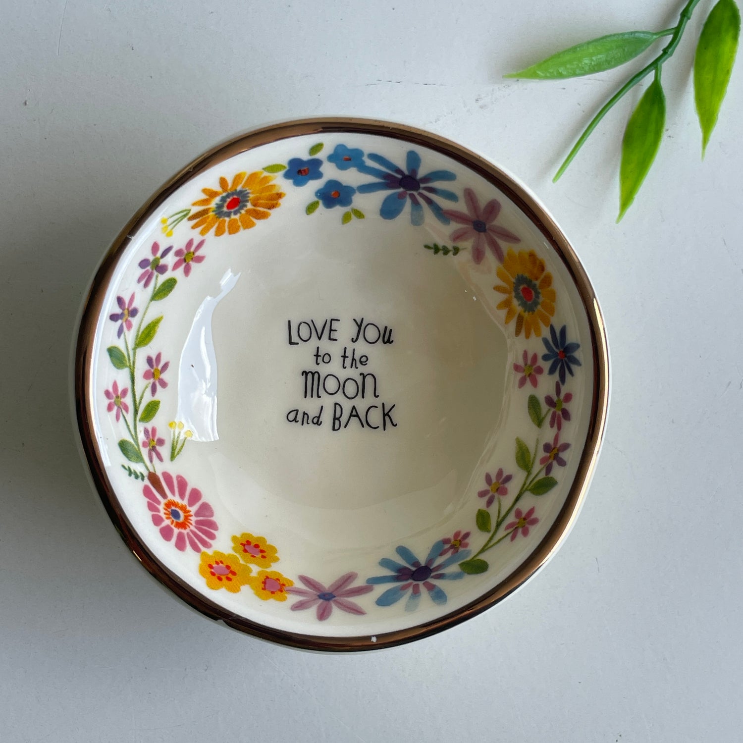 Love You To The Moon And Back Trinket Dish DSH243