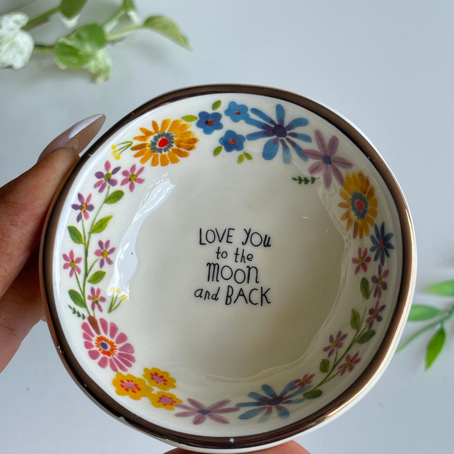Love You To The Moon And Back Trinket Dish DSH243