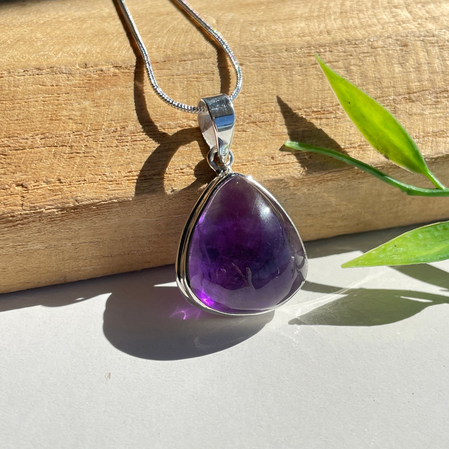 Amethyst Teardrop Pendant