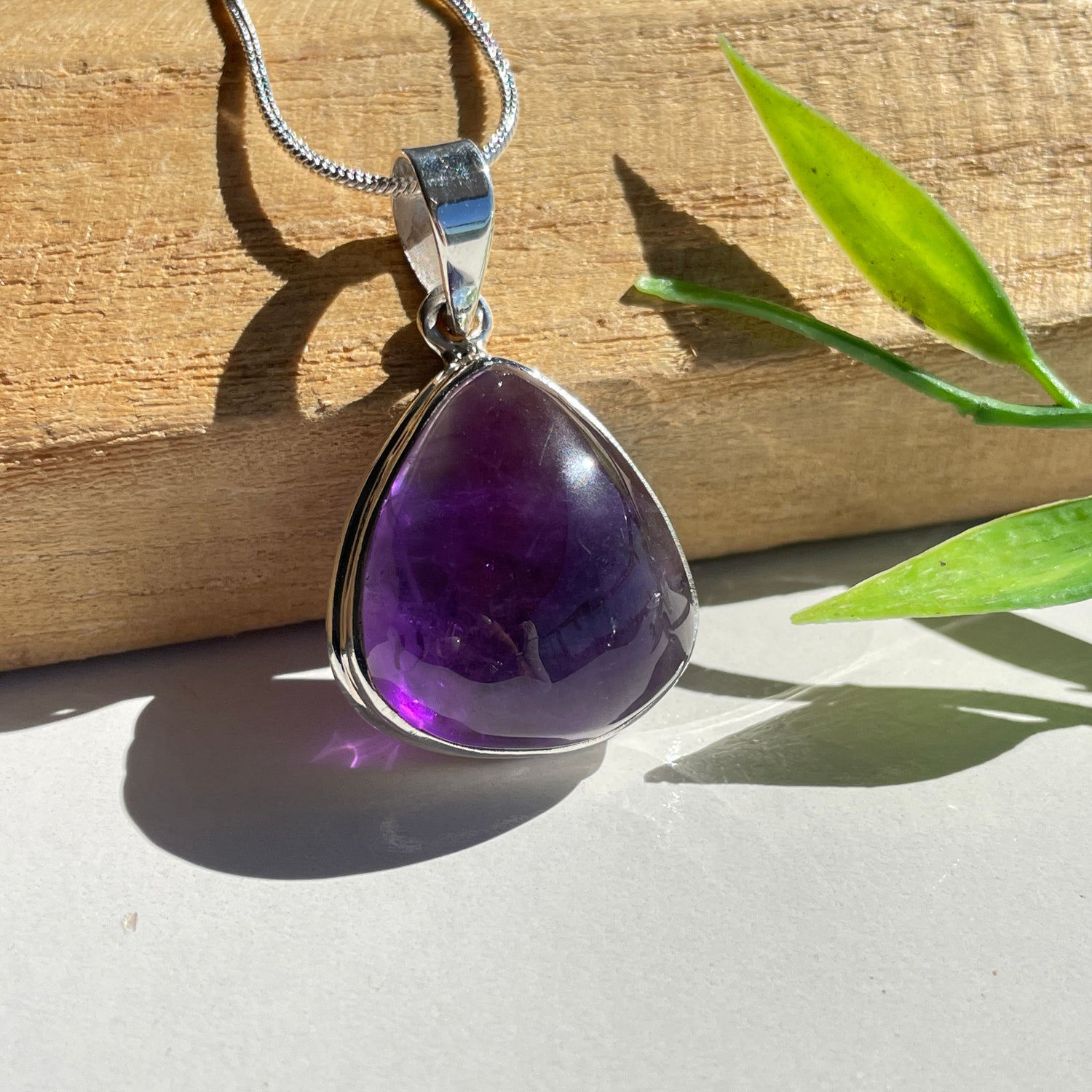 Amethyst Teardrop Pendant
