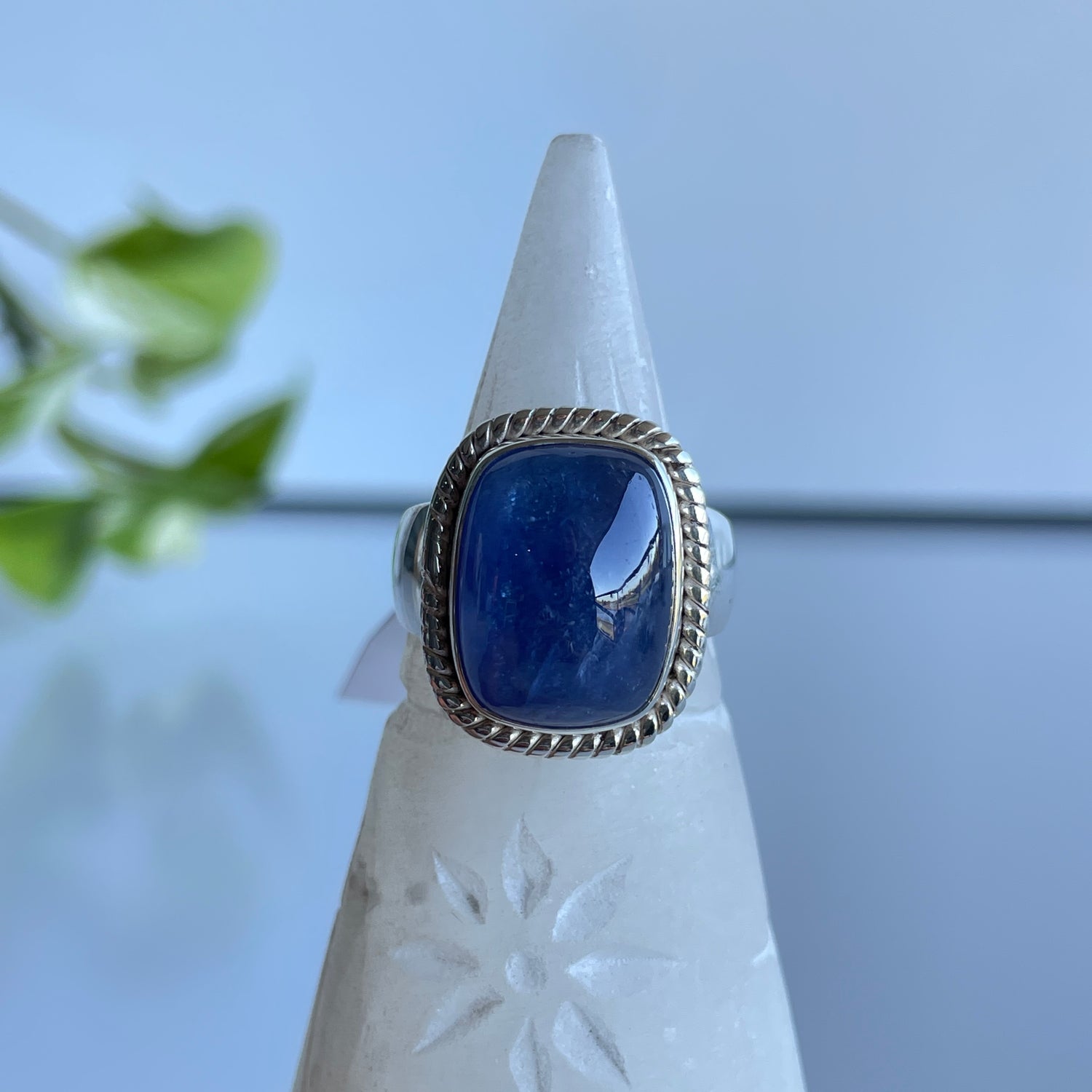 Tanzanite Rectangle Ring Sz9
